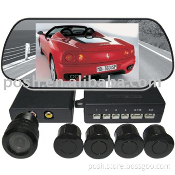 Visible Parking Sensor System with rear-view mirror